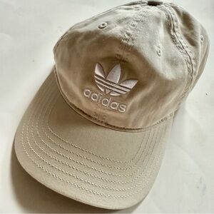 Adidas Beige with Logo 100% cotton Hat
